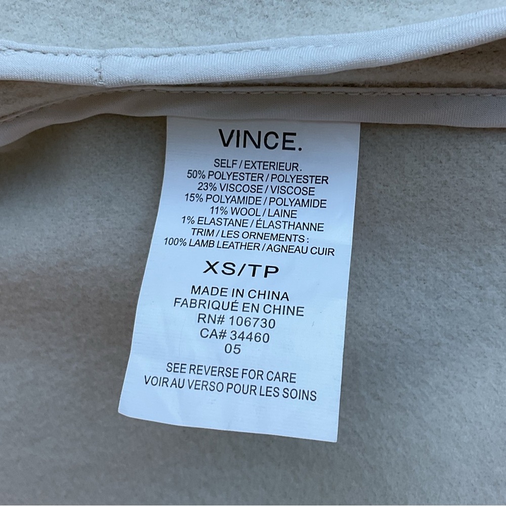 ☀️ NWOT Vince women’s Drape Collar Vest - Picture 10 of 11